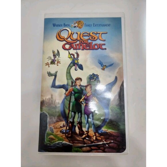 Quest For Camelot VHS Other - Quest For Camelot VHS 1998 Warner Brothers‎ Family Entertainment Clam Shell